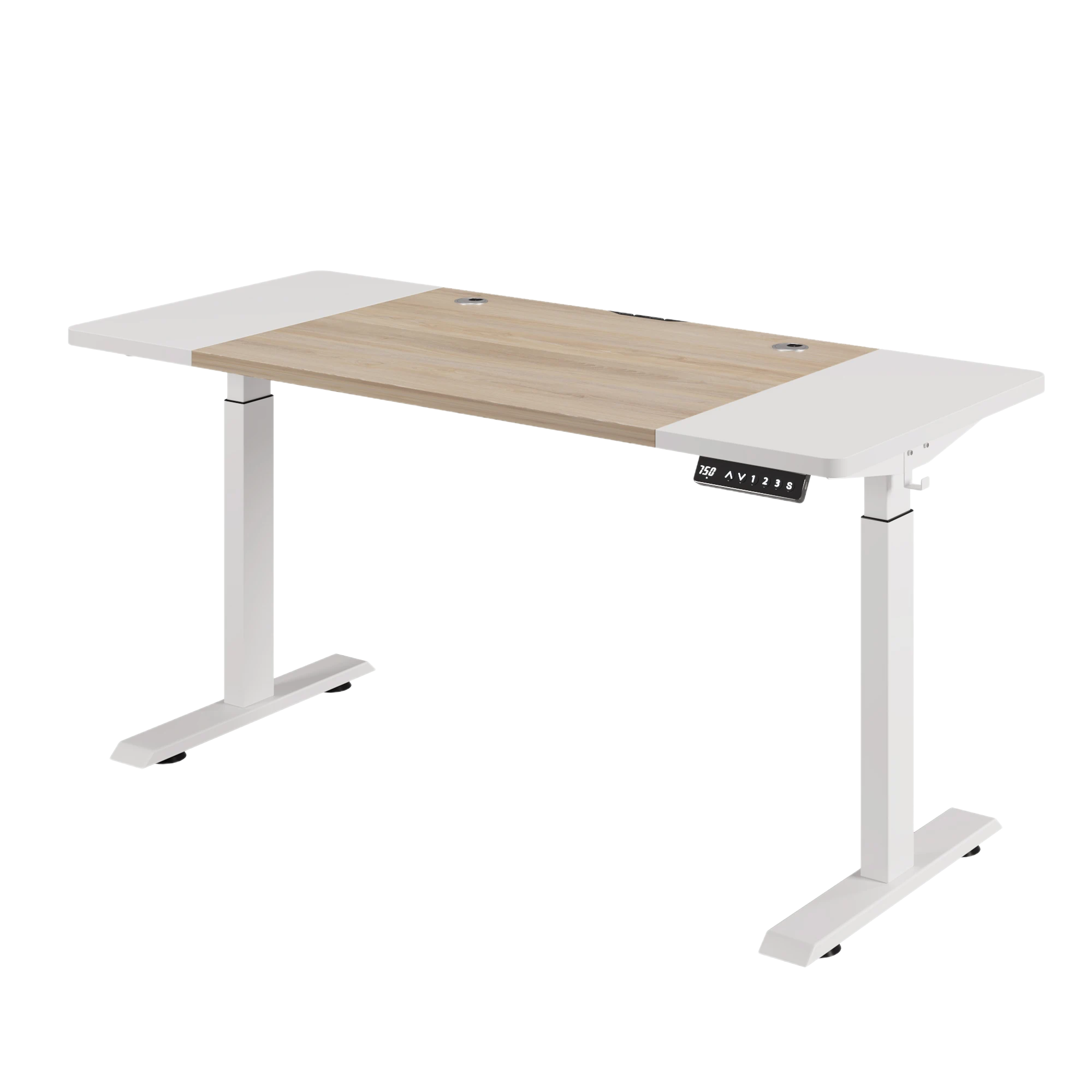 Стол компьютерный с подъемным механизмом GEEKRIG G160D-05OAK-WH